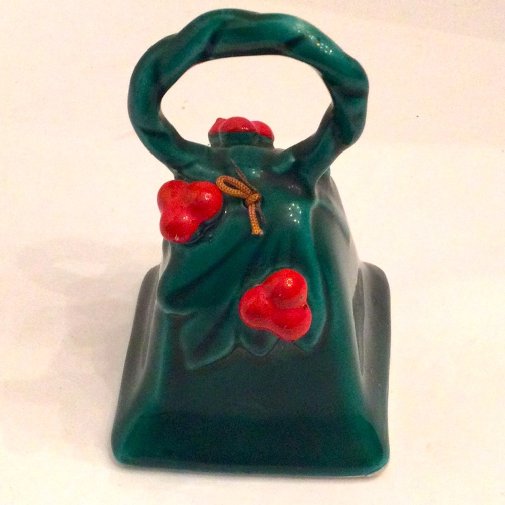 Vintage Lefton’s bell holly and berry Japan